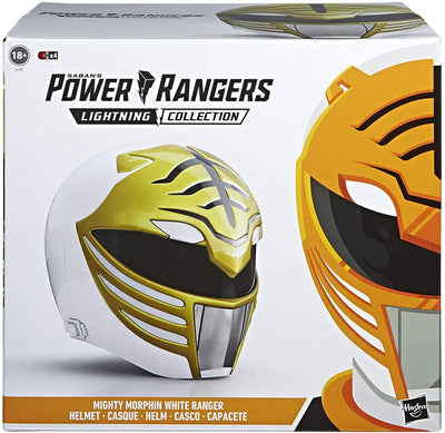 Power Rangers Lightning Collection Premium White Ranger Helmet Prop Replica